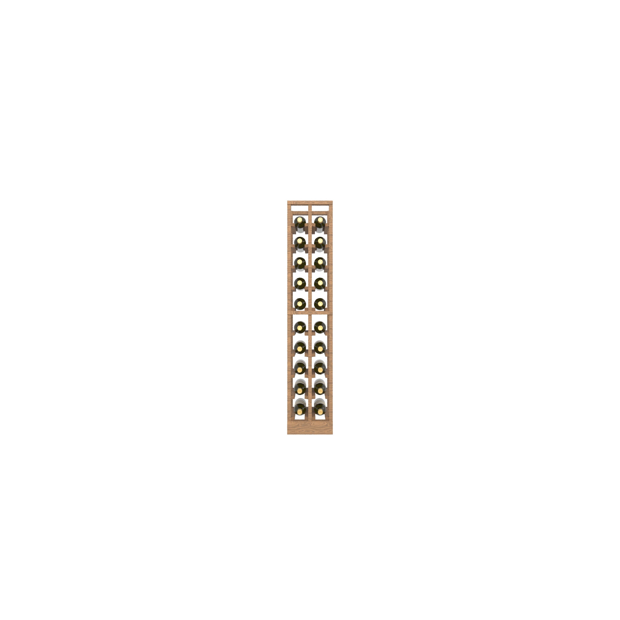 02 Column Base Rack with Display Row - Ice Wine Bottles