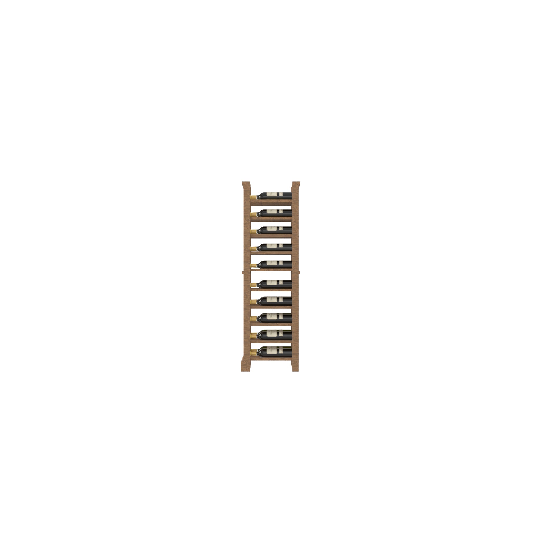 02 Column Base Rack with Display Row - Ice Wine Bottles