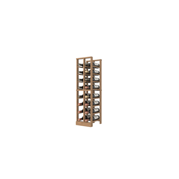 Individual Bottle Wood Wine Rack | 2 Column, 9 Rows - Magnum