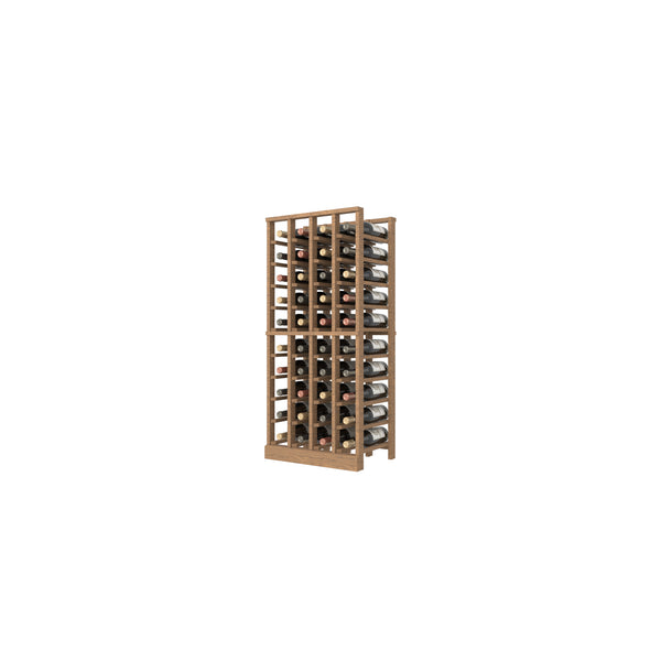 Individual Bottle Wood Wine Rack With Display Row | 4 Column, 10 rows