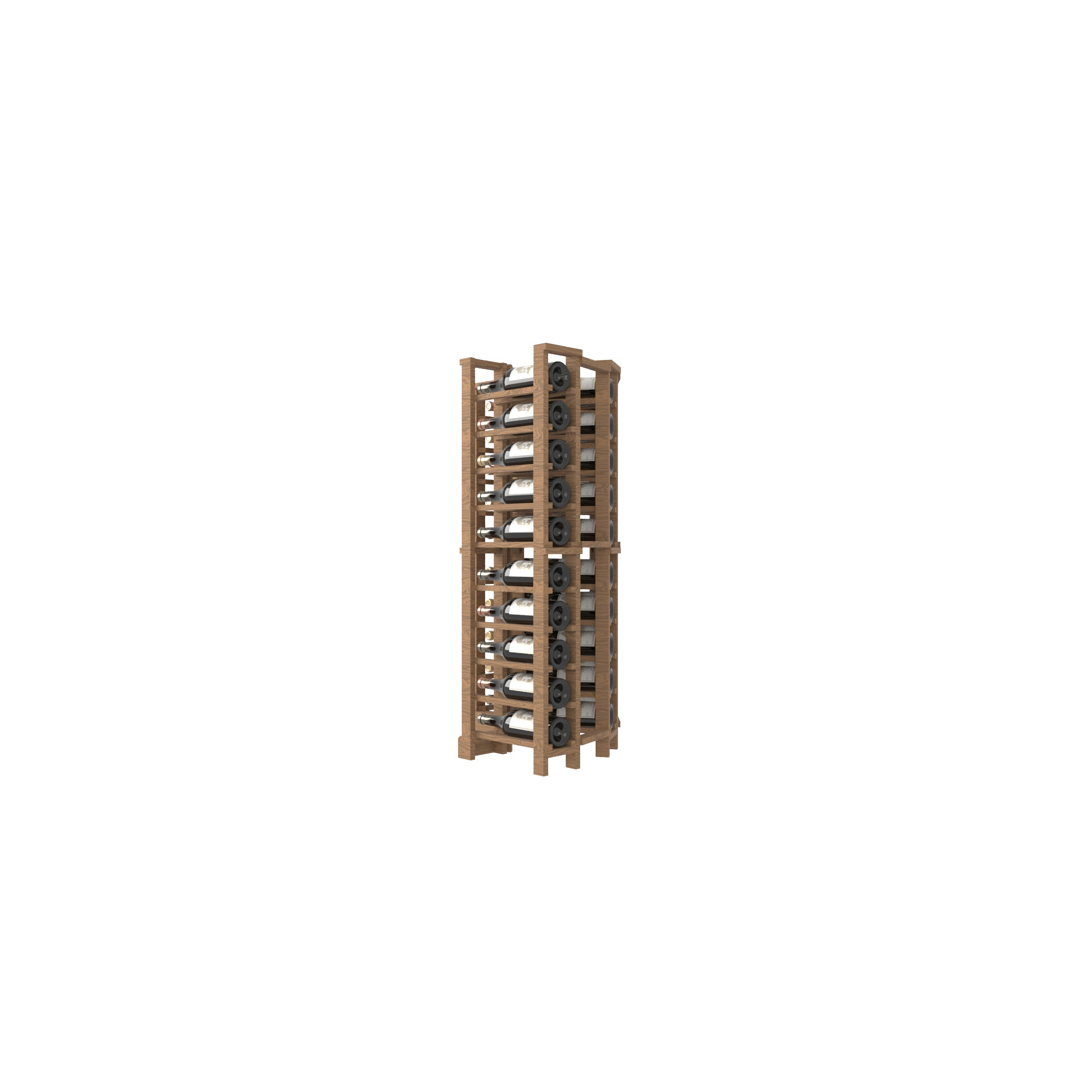 04 Column Curved Corner Base Rack - 750ml Bottles