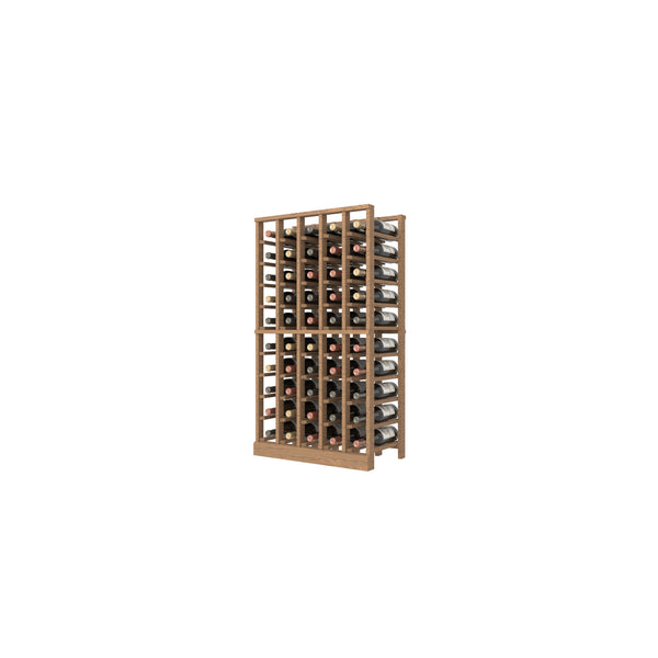 Individual Bottle Premium Wood Wine Rack | 5 Column, 10 Rows 
