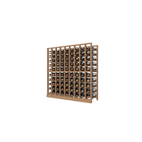 Individual bottle wood Wine Rack - 9 Column 10 rows