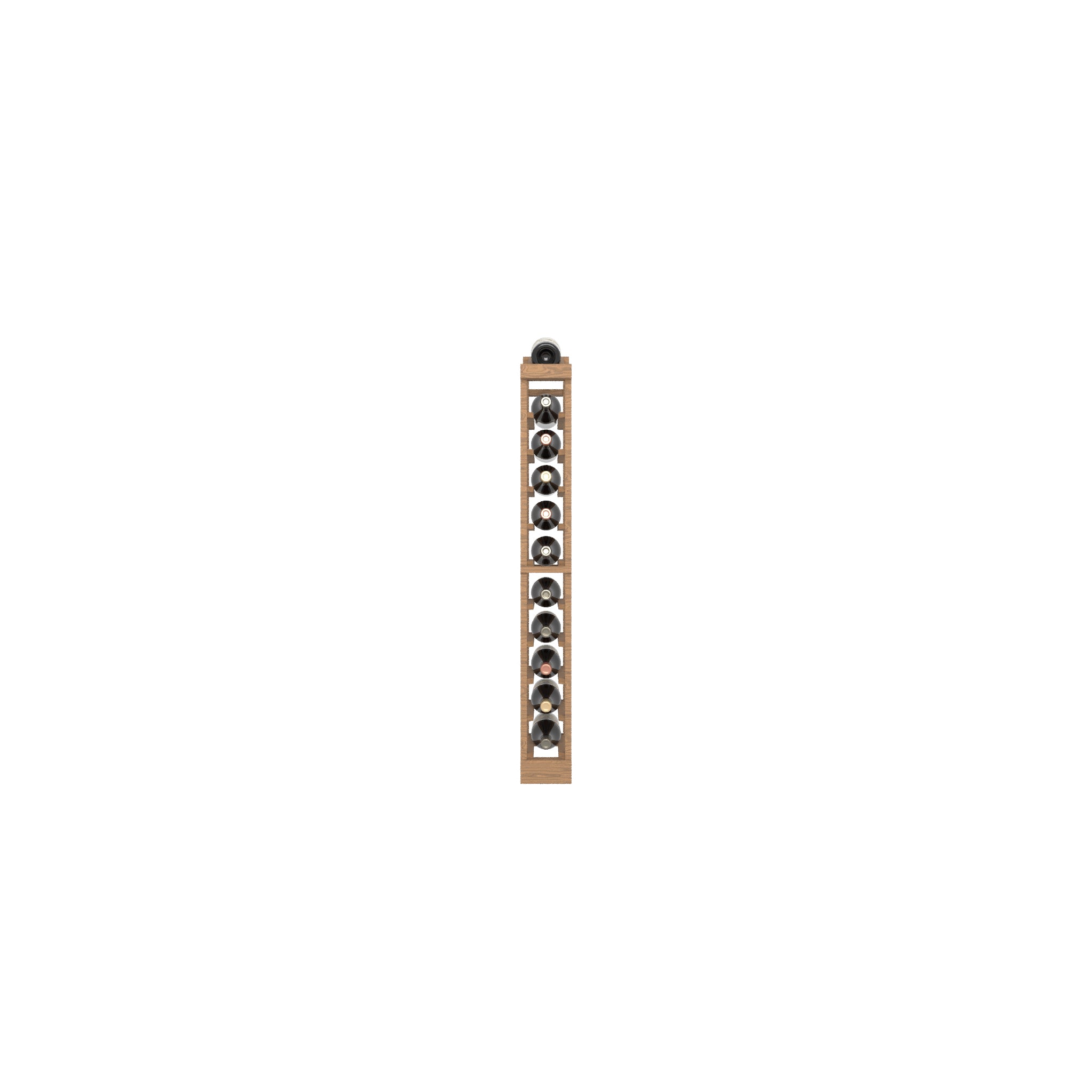 01 Column Base Rack with Display Row - 750ml Bottles