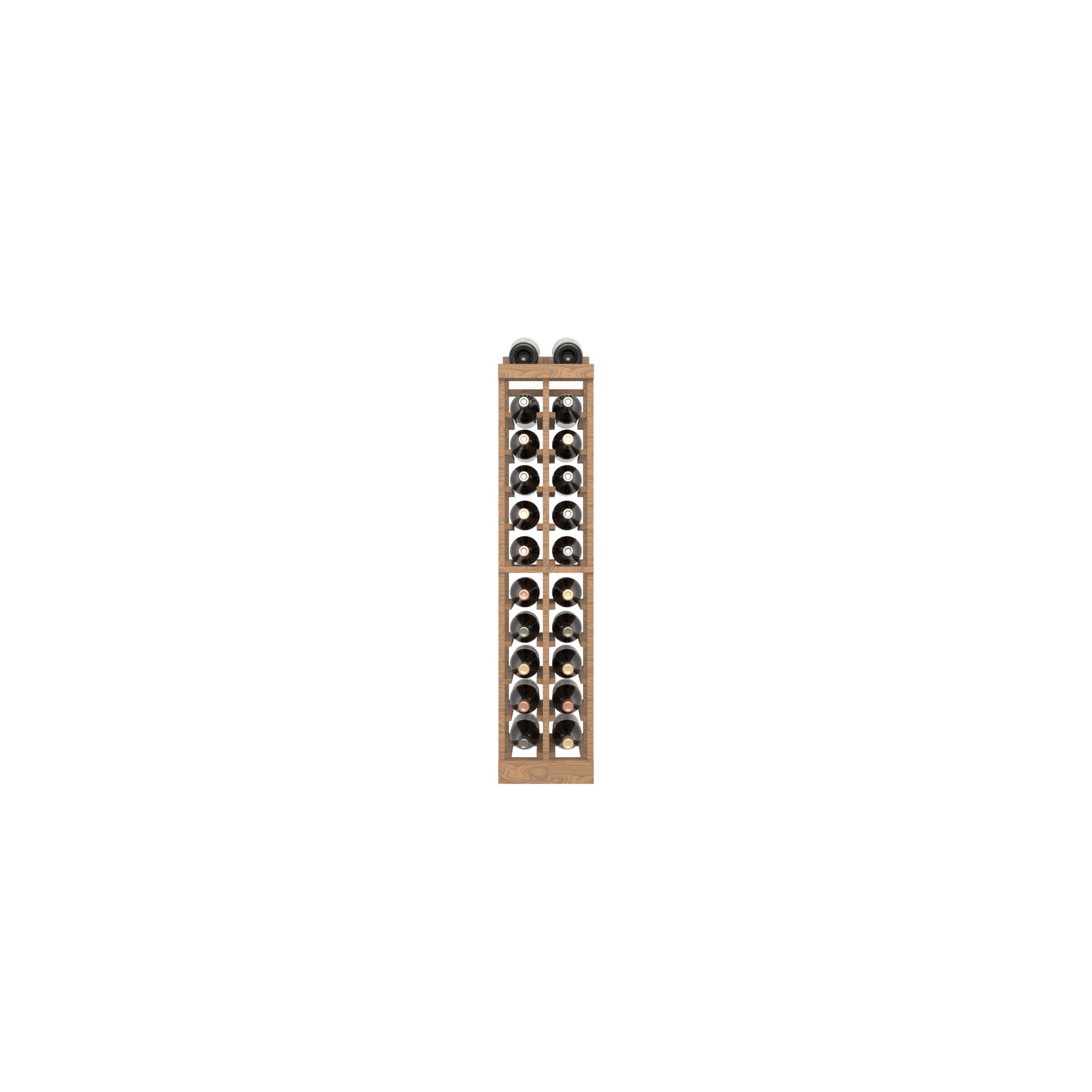 02 Column Base Rack with Display Row - 750ml Bottles