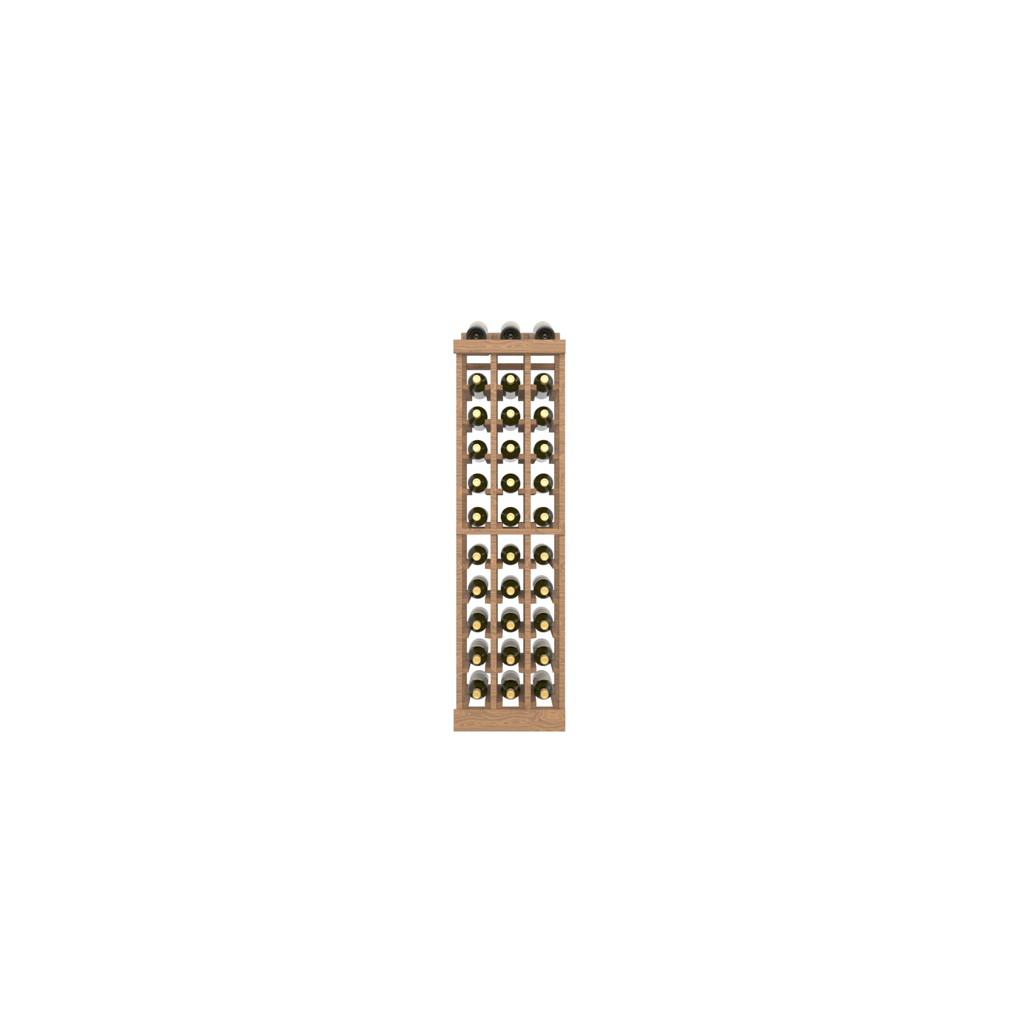 03 Column Base Rack with Display Row - Ice Wine Bottles