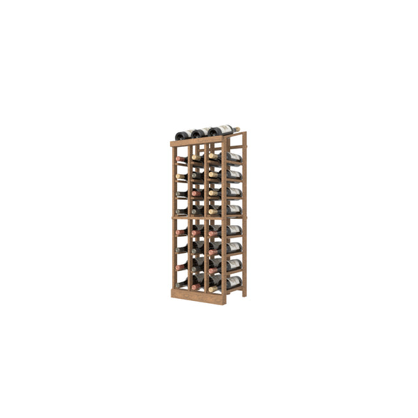 	Individual Bottle Wood Wine Rack with Display Row | 3 Column, 9 Rows MAgnum Bottles
