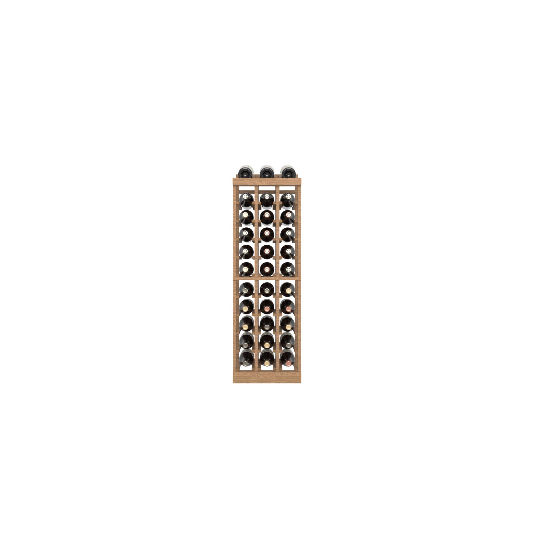 03 Column Base Rack with Display Row - 750ml Bottles