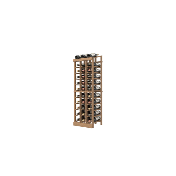 Individual Bottle Wood Wine Rack with display row | 3 Column, 10 Rows 