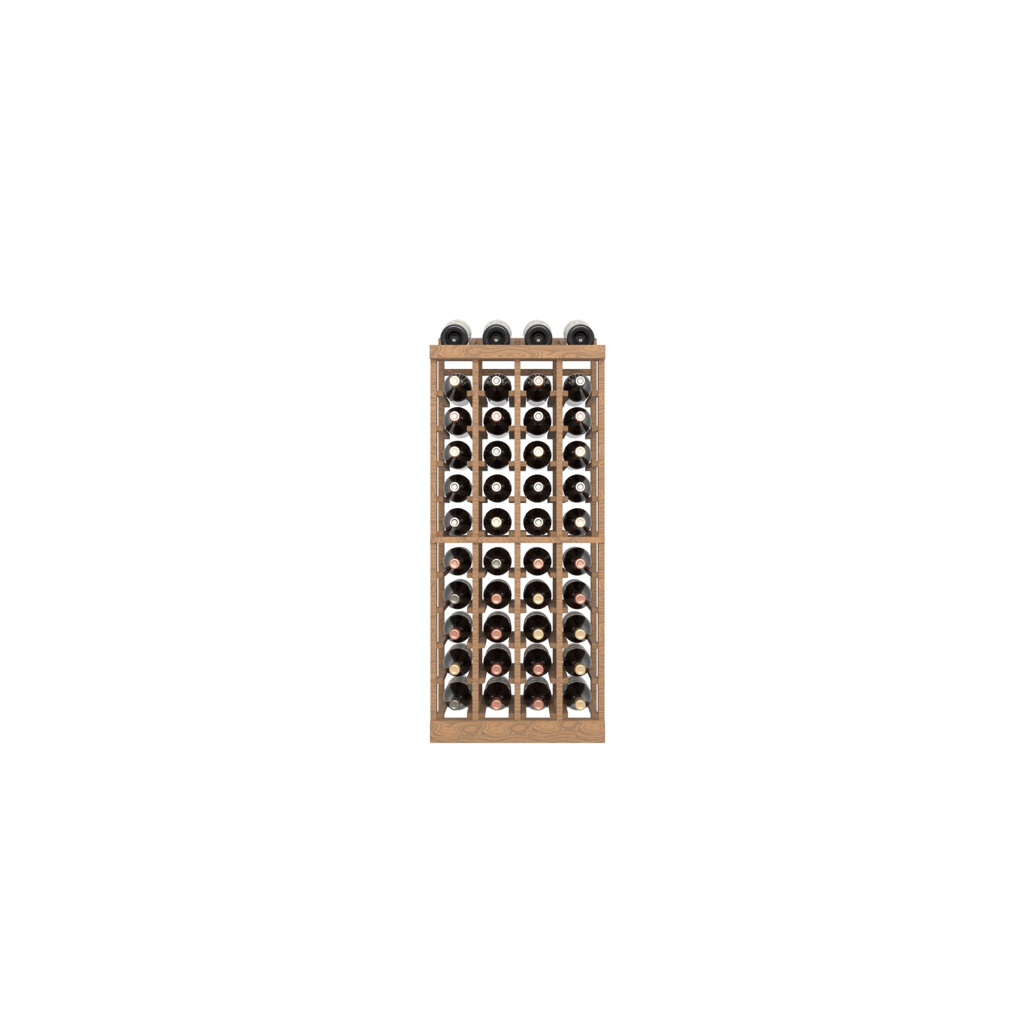 04 Column Base Rack with Display Row - 750ml Bottles
