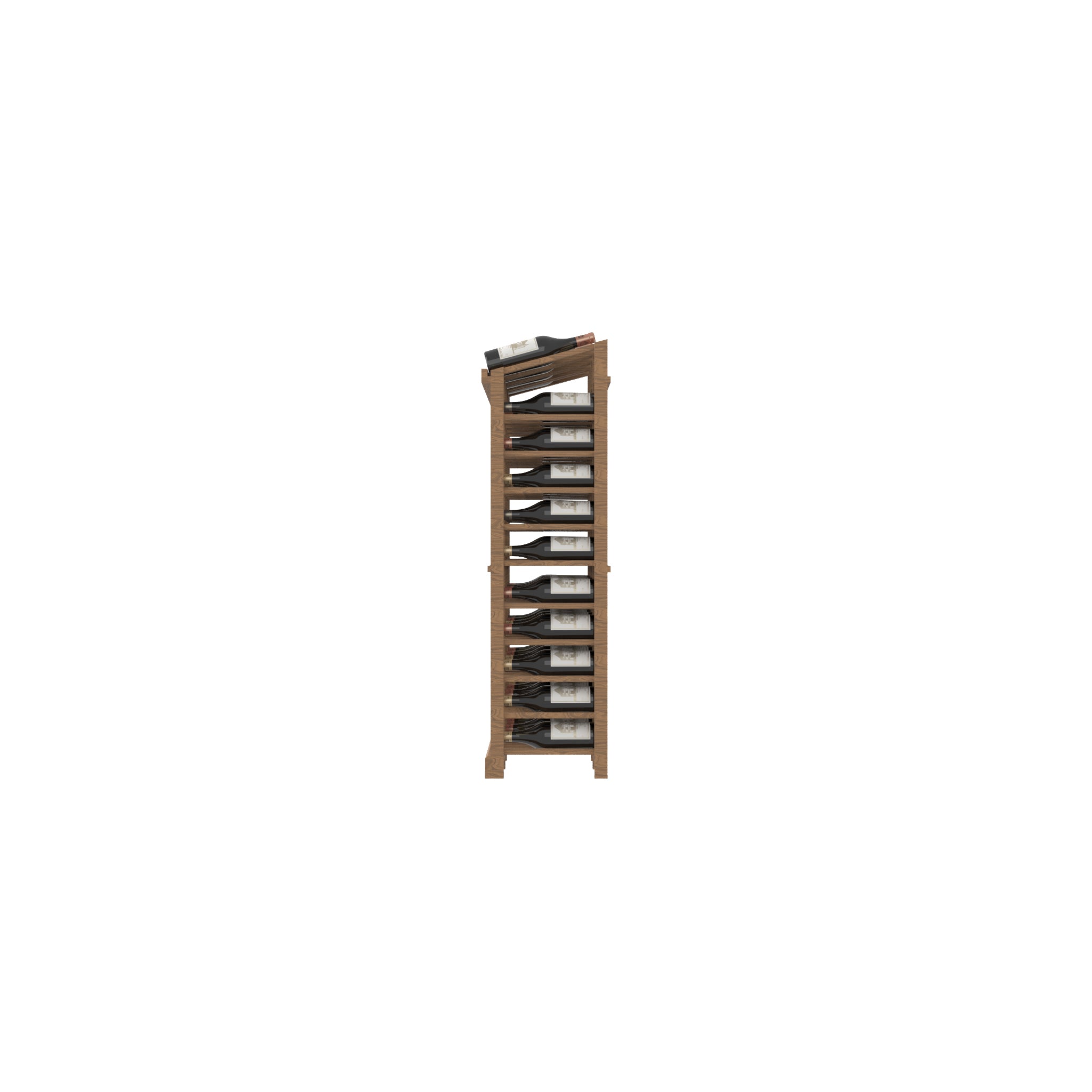 04 Column Base Rack with Display Row - 750ml Bottles