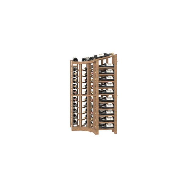 04 Column Curved Corner Base Rack with Display Row - 750ml Bottles