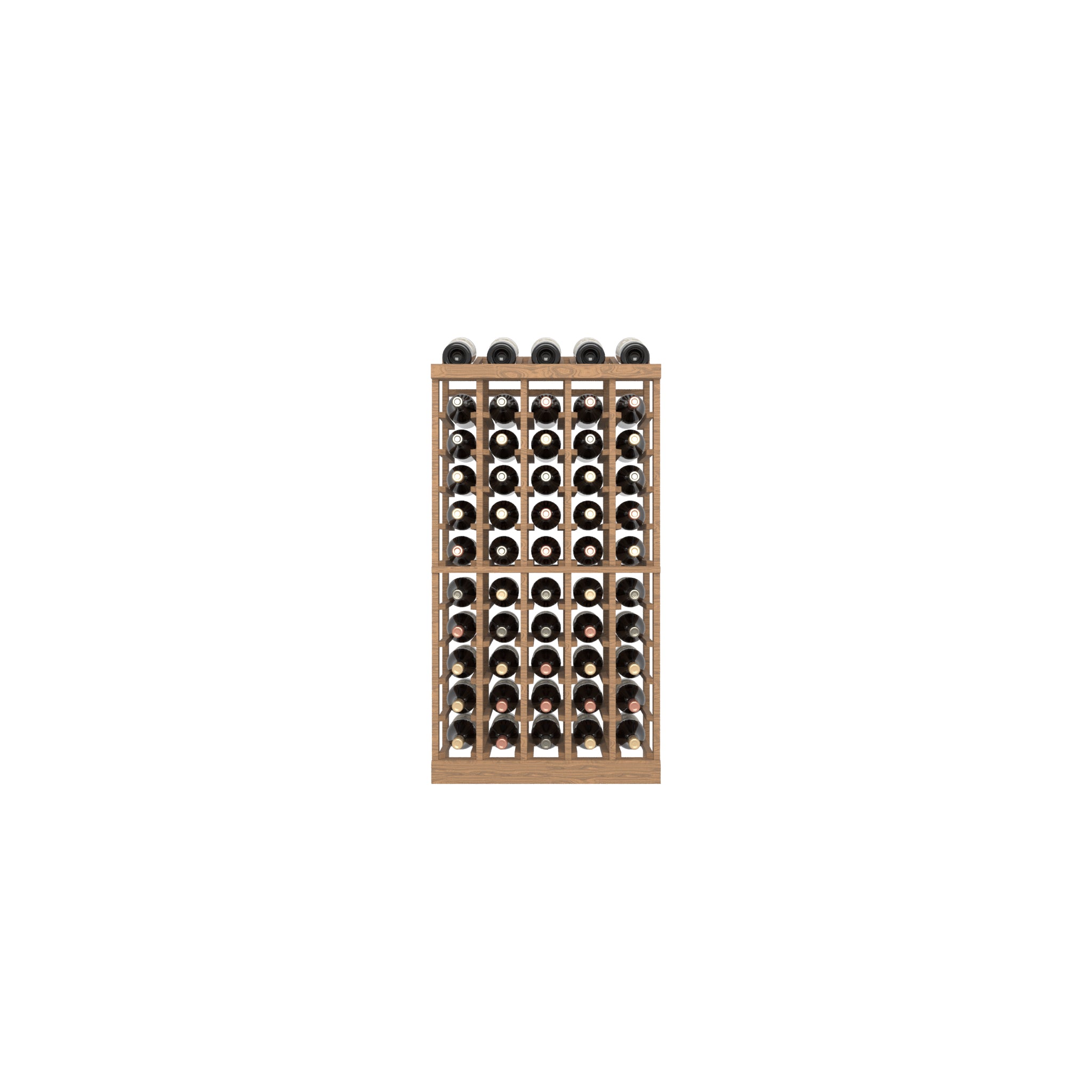 05 Column Base Rack with Display Row - 750ml Bottles