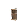 Individual Bottle Wood Wine Rack with Display Row | 5 Column, 11 Rows 