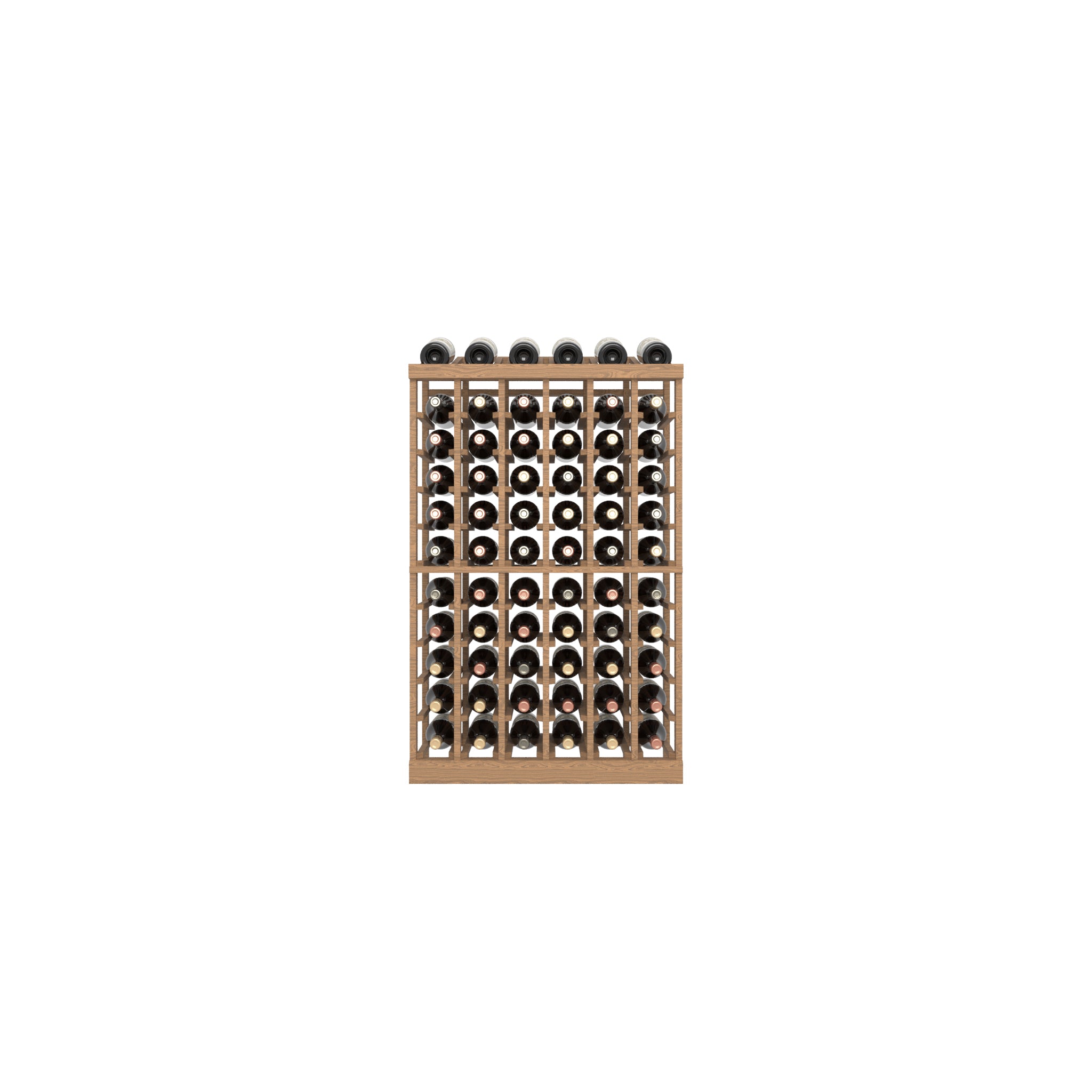 06 Column Base Rack with Display Row - 750ml Bottles