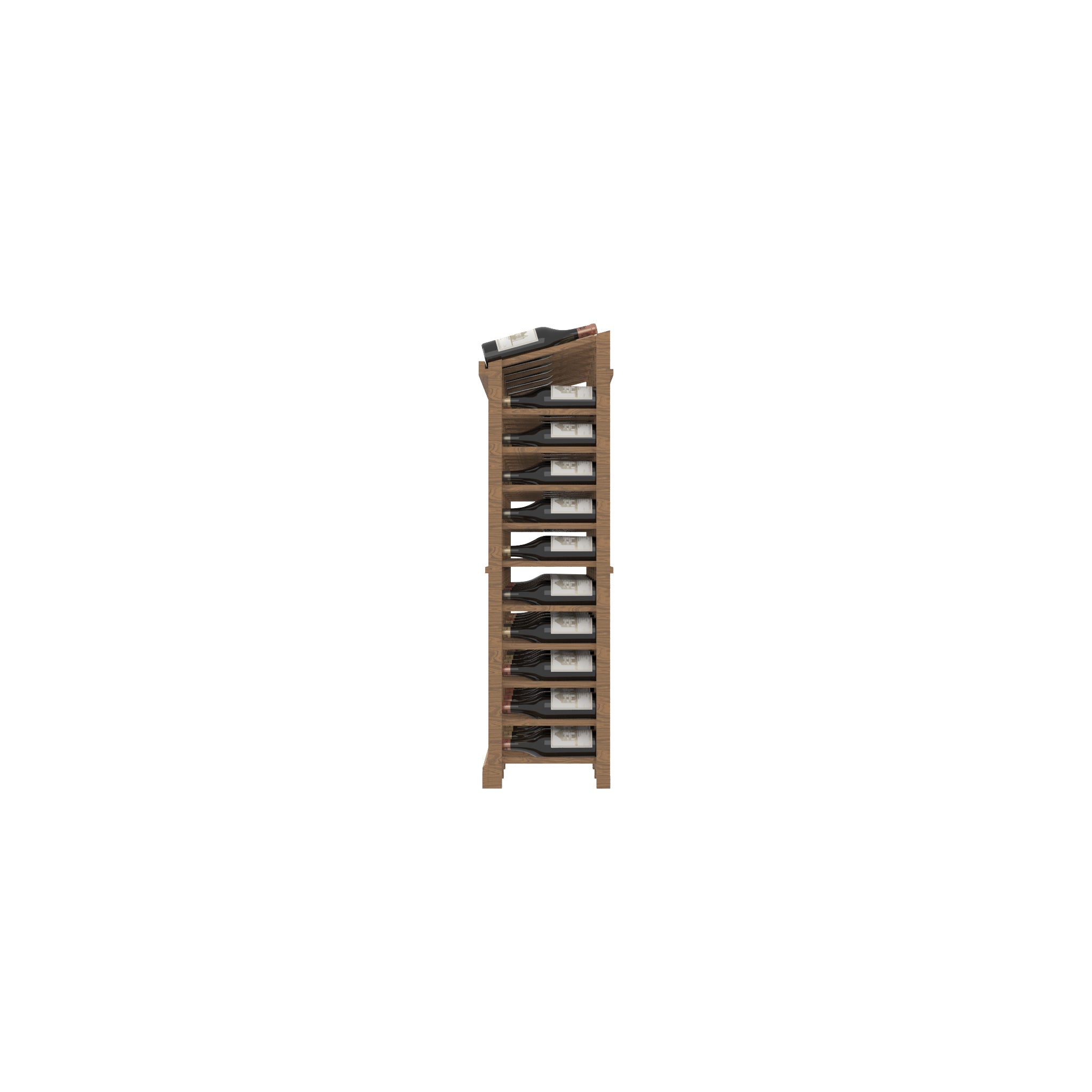 06 Column Base Rack with Display Row - 750ml Bottles